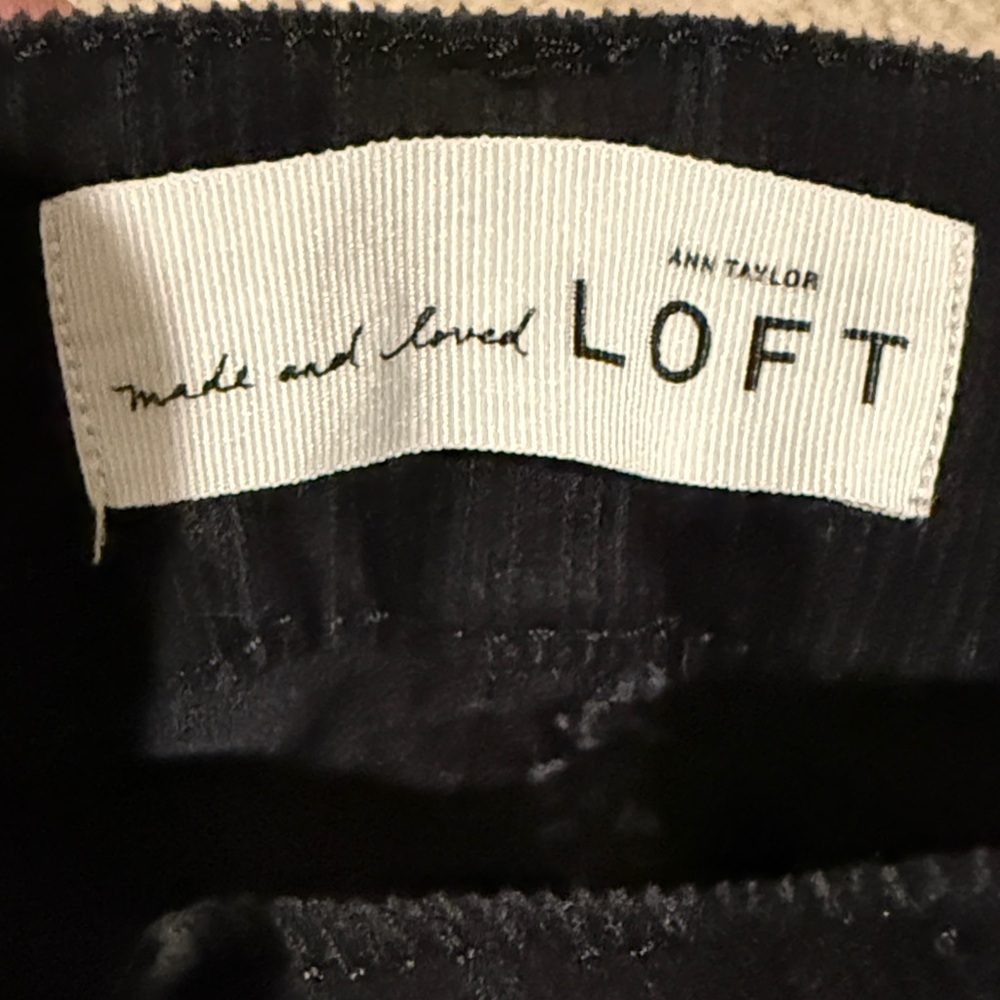 LOFT Midnight Corduroy Curvy Straight Jeans - Picture 3 of 9